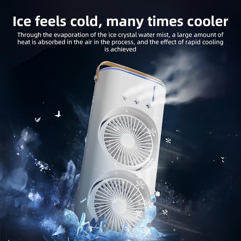 Three-speed colorful lights Fan