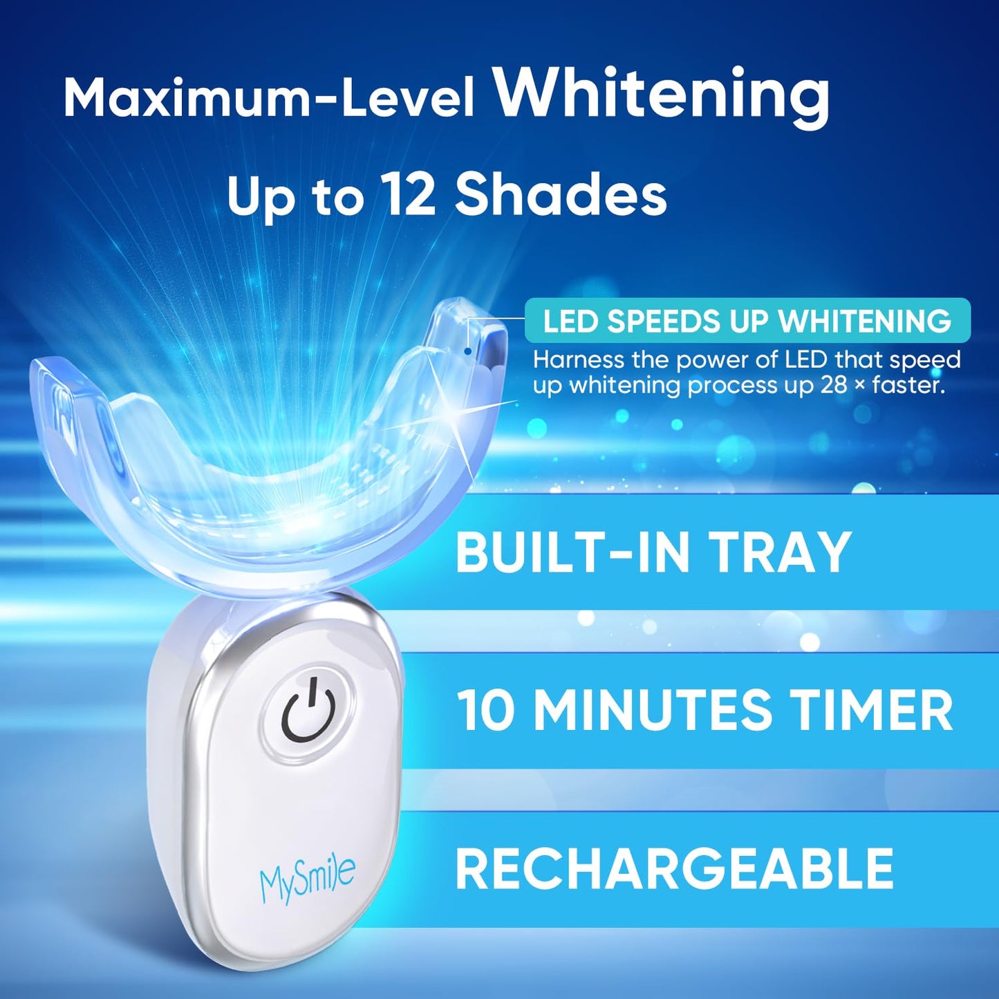 Home Tooth Cleaning Kit with LED Light Accelerator