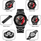 Men's Creative 3D Car Wheel Rotating Wrist Watch
