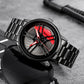 Men's Creative 3D Car Wheel Rotating Wrist Watch