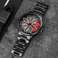 Men's Creative 3D Car Wheel Rotating Wrist Watch